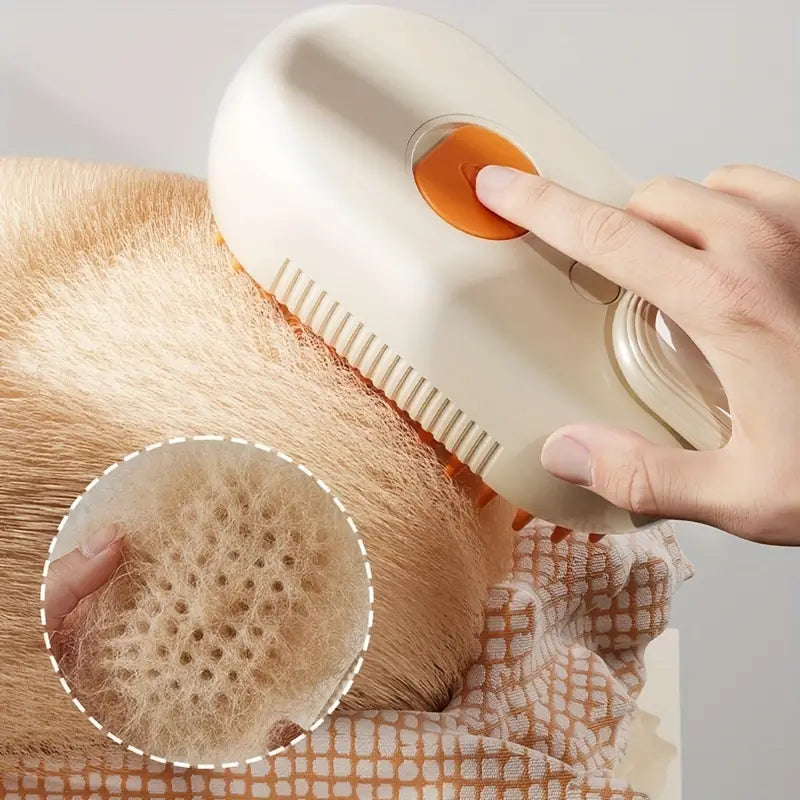 Electric Pet Grooming Comb: Hair Removal & Massage Brush