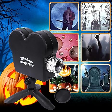 Outdoor LED Holographic Projector™ - 12 Movies for Halloween & Christmas, Waterproof.