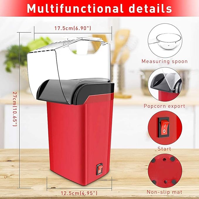 Home Electric Oil Free Popcorn Maker