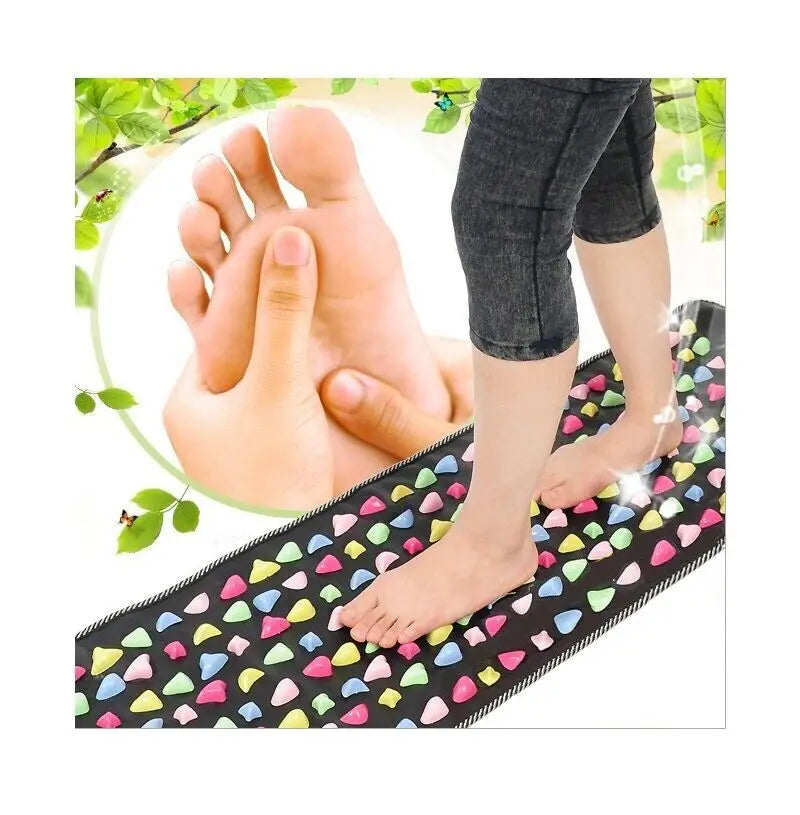 Feel the Bliss! Cobblestone Foot Massage Mat for Total Foot and Body Relief