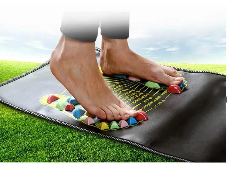 Feel the Bliss! Cobblestone Foot Massage Mat for Total Foot and Body Relief