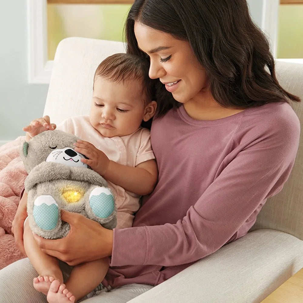 Soothing Baby Stuffy Plush with Music, Lights, and Breathing Motion