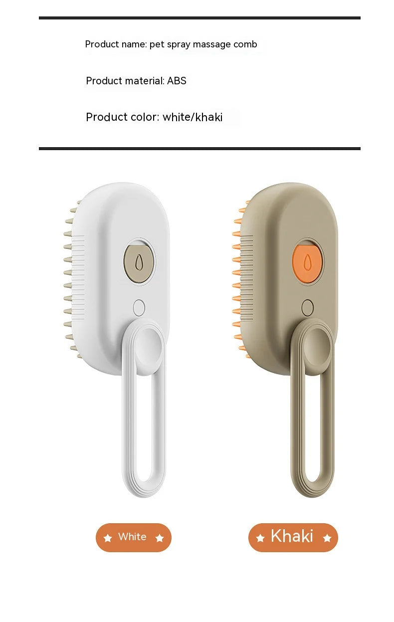 Electric Pet Grooming Comb: Hair Removal & Massage Brush