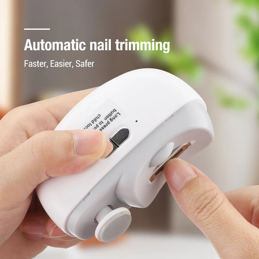 Rechargeable Electric Nail Clipper & Grinder – Safe Trimmer for Kids & Adults