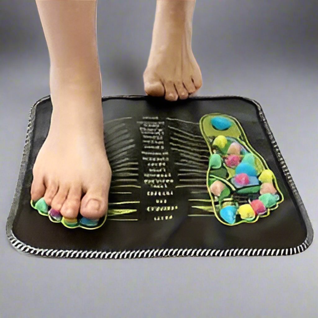 Feel the Bliss! Cobblestone Foot Massage Mat for Total Foot and Body Relief