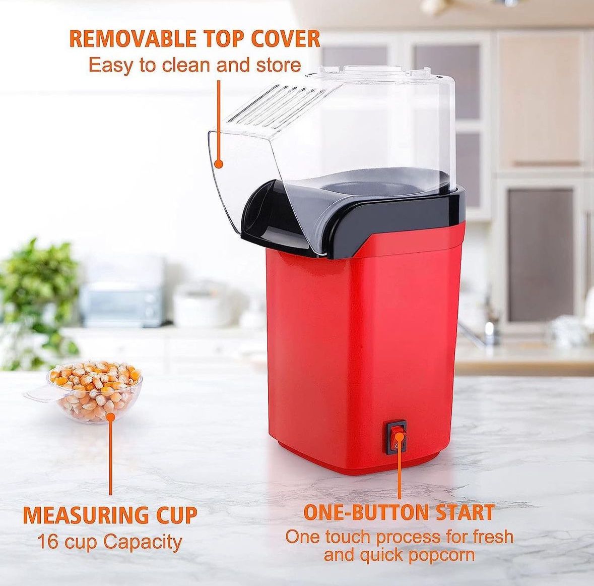 Home Electric Oil Free Popcorn Maker