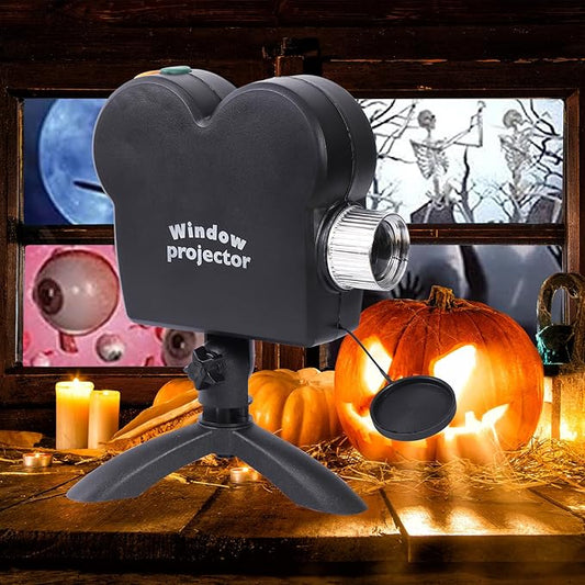 Outdoor LED Holographic Projector™ - 12 Movies for Halloween & Christmas, Waterproof.