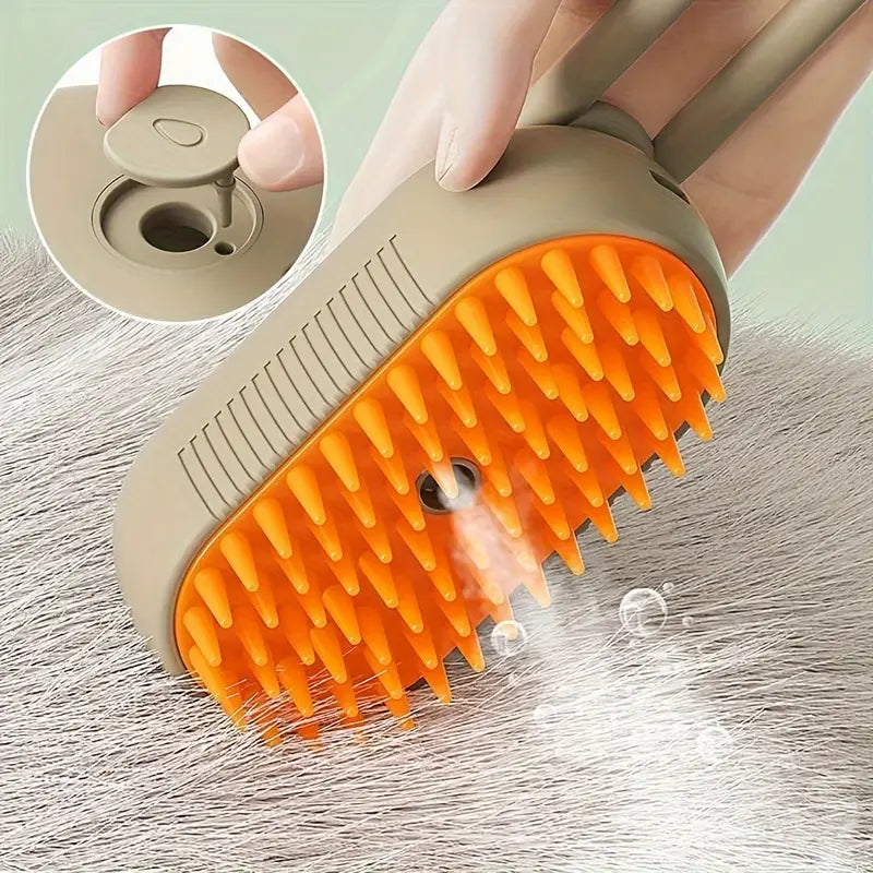 Electric Pet Grooming Comb: Hair Removal & Massage Brush